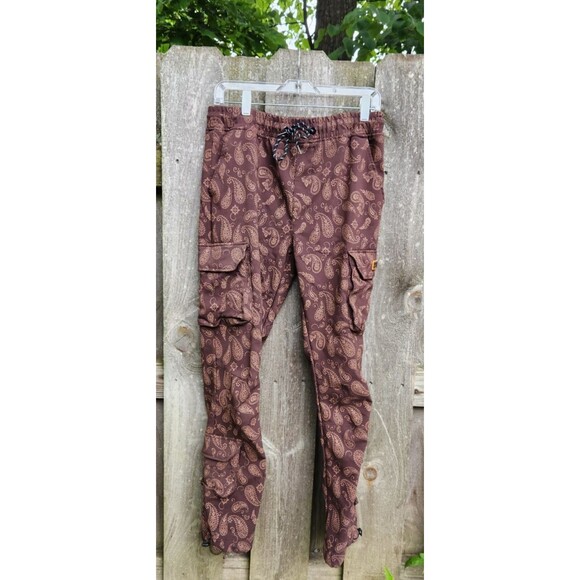 RGSTR Pants Mens Large Brown Cargo Paisley - Picture 1 of 13